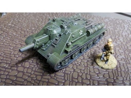 Su-122 assault gun - Great for Table Top War Games And Dioramas - Resin 28mm Miniatures -
