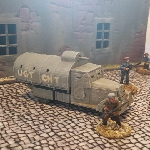 Tiznao Armoured Truck - Great for Table Top War Games And Dioramas - Resin 28mm Miniatures -