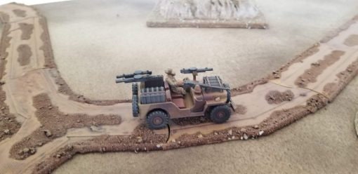 SAS / LRDG Jeep - Great for Table Top War Games And Dioramas - Resin 28mm Miniatures -