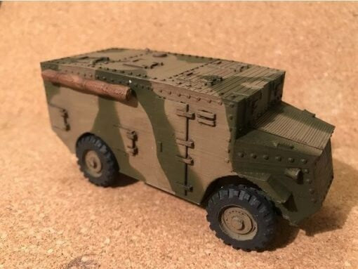Lizard Armoured Command Vehicle - Great for Table Top War Games And Dioramas - Resin 28mm Miniatures -
