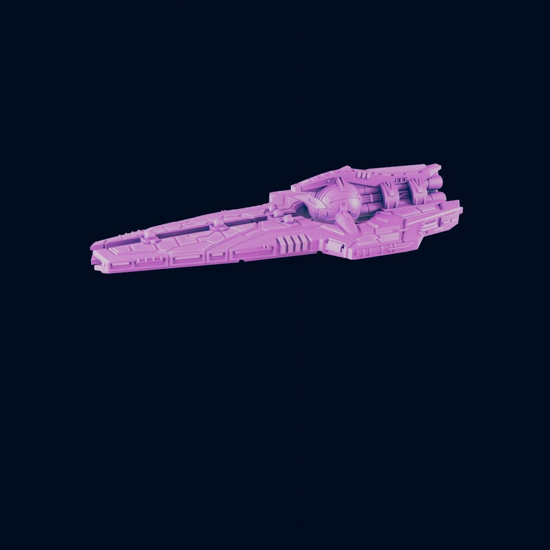 Udoxian Fleet Cruiser 1 - The Astra Nebula - Starfinder - A Billion Suns - Starmada - War Fleets - Tabletop - EC3D