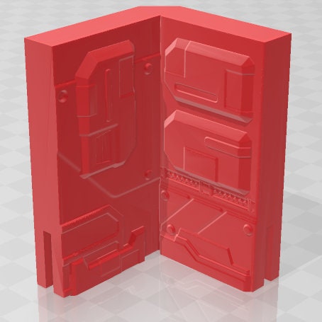 Corner Set - Facades - Dungeon Sticks - Titus X - DND - Pathfinder - Dungeons & Dragons - Terrain - RPG - Tabletop - 28 mm / 1"