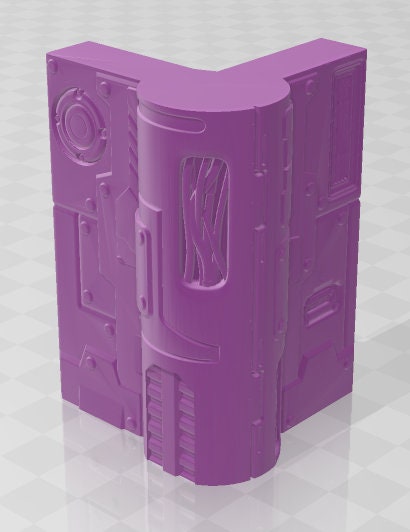 Corner Set - Facades - Dungeon Sticks - Titus X - DND - Pathfinder - Dungeons & Dragons - Terrain - RPG - Tabletop - 28 mm / 1"