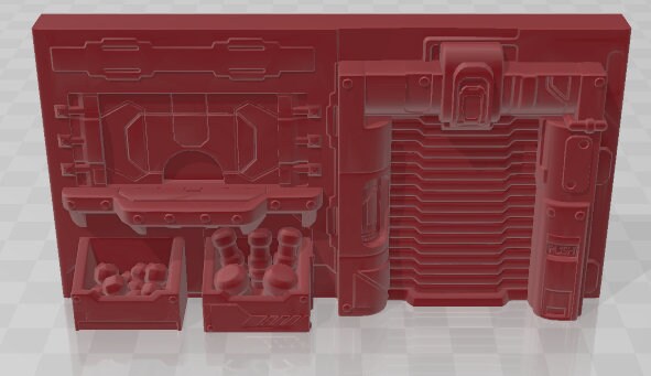 Wall Set 1 - Facades - Dungeon Sticks - Titus X - DND - Pathfinder - Dungeons & Dragons - Terrain - RPG - Tabletop - 28 mm / 1"