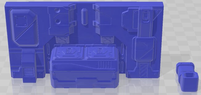 Wall Set 1 - Facades - Dungeon Sticks - Titus X - DND - Pathfinder - Dungeons & Dragons - Terrain - RPG - Tabletop - 28 mm / 1"