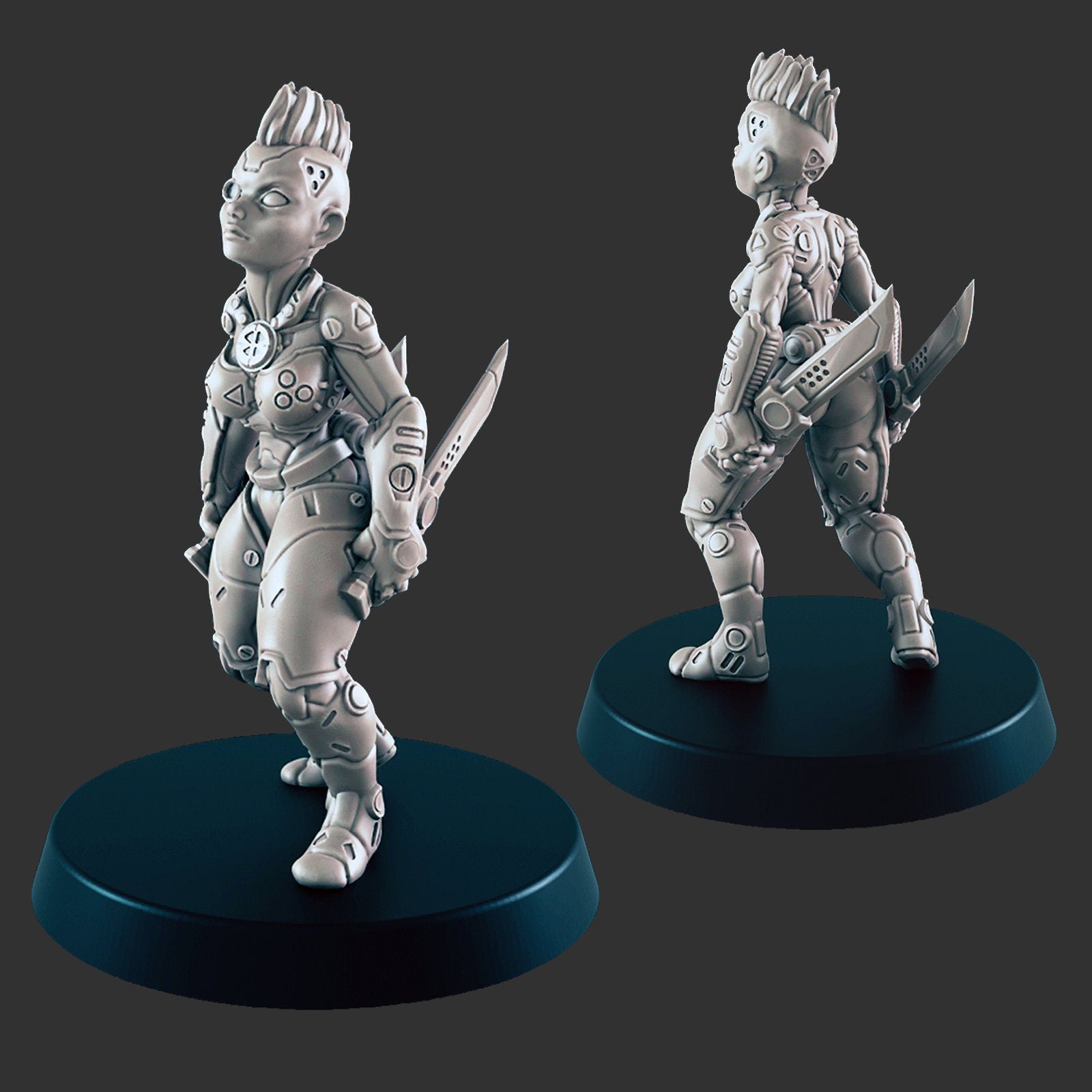 Keelie - Minis - Titus X - DND - Pathfinder - Dungeons & Dragons - Terrain - RPG - Tabletop - 28 mm / 1"
