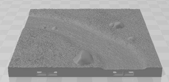 Dirt Path Set 3 - Peaceful Roads - Pathfinder - Dungeons & Dragons -RPG- Tabletop-Terrain - 28 mm / 1" - Aether Studios