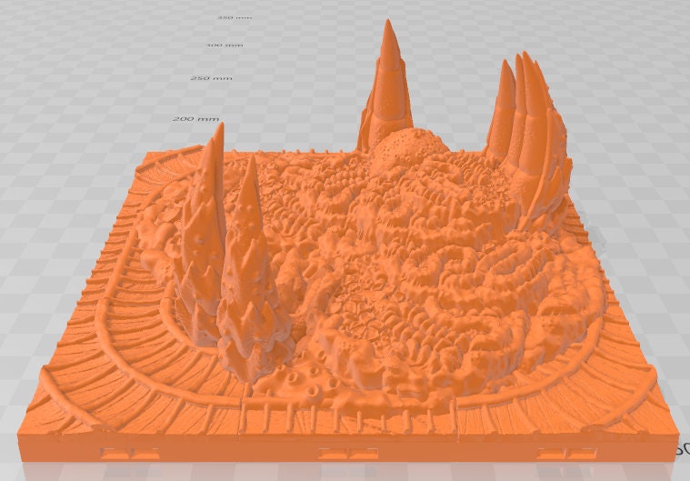 Larval Ground Tiles Set 3 - Alien Lair - Pathfinder - Dungeons & Dragons -RPG- Tabletop-Terrain - 28 mm / 1" - Aether Studios
