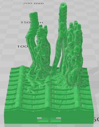 Hive Infestation Floors - Alien Lair - Pathfinder - Dungeons & Dragons -RPG- Tabletop-Terrain - 28 mm / 1" - Aether Studios