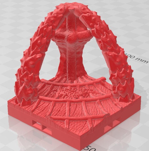 Hive Infestation Pillars And Columns - Alien Lair - Pathfinder - Dungeons & Dragons -RPG- Tabletop-Terrain - 28 mm / 1" - Aether Studios