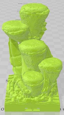 Carapace Heights 2x2 Tiles - Alien Lair - Pathfinder - Dungeons & Dragons -RPG- Tabletop-Terrain - 28 mm / 1" - Aether Studios