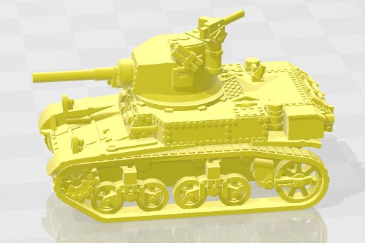Stuart Type Tanks - 1:100 scale - UK - Tanks - Armored Vehicle - World Of Tanks - War Game - Wargaming - Axis and Allies - Tabletop Games