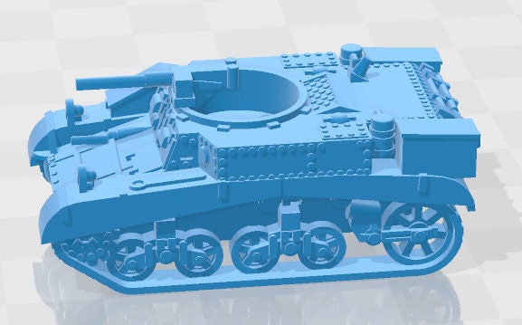Stuart Type Tanks - 1:100 scale - UK - Tanks - Armored Vehicle - World Of Tanks - War Game - Wargaming - Axis and Allies - Tabletop Games