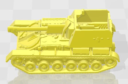 SU-76 - 1:100 scale - USSR - Tanks - Armored Vehicle - World Of Tanks - War Game - Wargaming - Axis and Allies - Tabletop Games