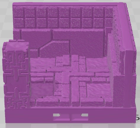 Half Sized Wall Tiles Set 1 - Aztlan - Pathfinder - Dungeons & Dragons -RPG- Tabletop-Terrain - 28 mm / 1" - Aether Studios