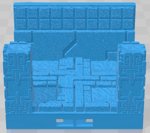 Half Sized Wall Tiles Set 2 - Aztlan - Pathfinder - Dungeons & Dragons -RPG- Tabletop-Terrain - 28 mm / 1" - Aether Studios