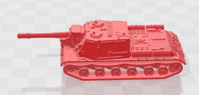 ISU-152 - 1:100 scale - USSR - Tanks - Armored Vehicle - World Of Tanks - War Game - Wargaming - Axis and Allies - Tabletop Games