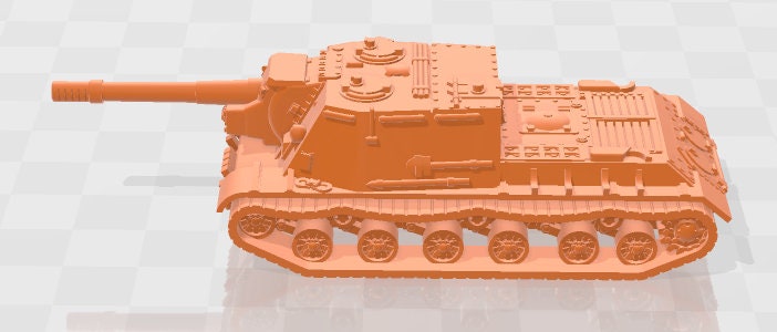 ISU-152 - 1:100 scale - USSR - Tanks - Armored Vehicle - World Of Tanks - War Game - Wargaming - Axis and Allies - Tabletop Games