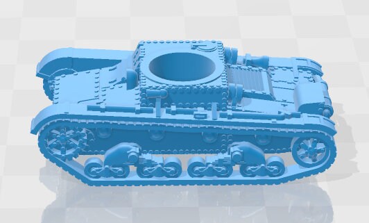 T-26B - 1-100 scale - USSR - Tanks - Armored Vehicle - World Of Tanks - War Game - Wargaming - Axis and Allies - Tabletop Games