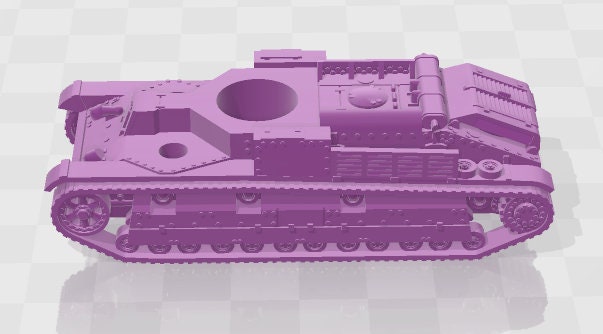 T-28 2 MG / 1 Turret -1:100 scale - USSR - Tanks - Armored Vehicle - World Of Tanks - War Game - Wargaming - Axis and Allies - Tabletop Game