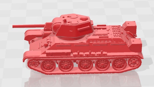 T34 Type OT34 - 1:100 scale - USSR - Tanks - Armored Vehicle - World Of Tanks - War Game - Wargaming - Axis and Allies - Tabletop Games