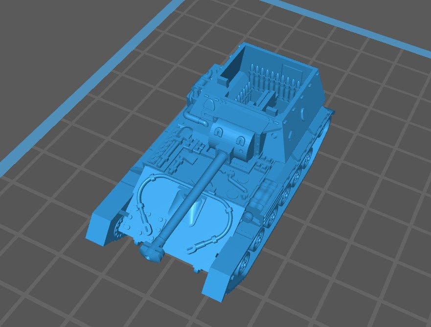 Su-85 - Su85b - Su-100 - 1:100 scale - USSR - Tanks - Armored Vehicle - World Of Tanks - War Game - Wargaming - Axis and Allies