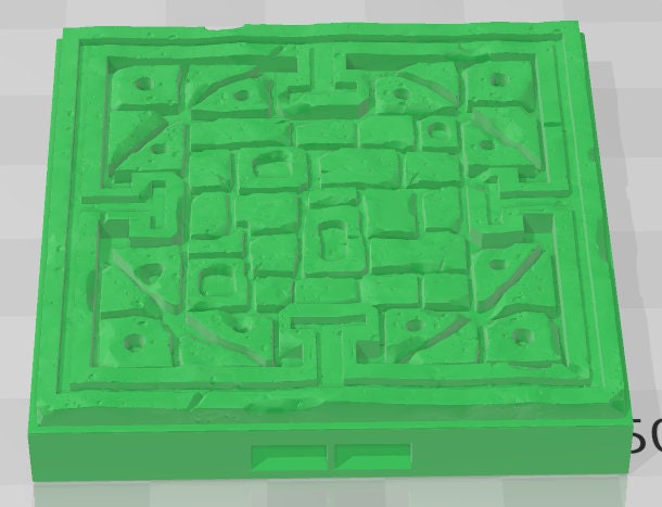 Sewer Floors And Columns - Aztlan - Pathfinder - Dungeons & Dragons -RPG- Tabletop-Terrain - 28 mm / 1" - Aether Studios