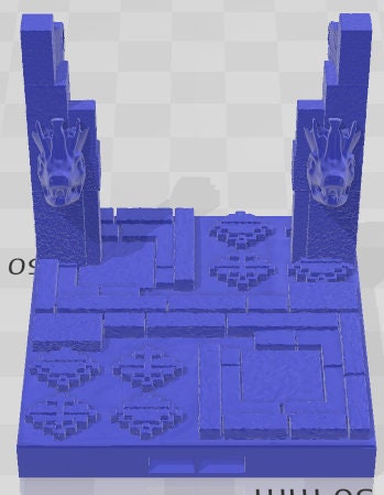 Curves, Corners, And Door Frames - Aztlan 3 Reforged B - Pathfinder - Dungeons & Dragons -RPG- Tabletop-Terrain - 28 mm / 1"- Aether Studios
