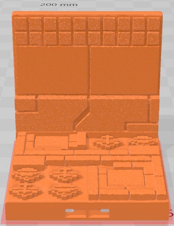 Walls - Aztlan 3 Reforged B - Pathfinder - Dungeons & Dragons -RPG- Tabletop-Terrain - 28 mm / 1"- Aether Studios