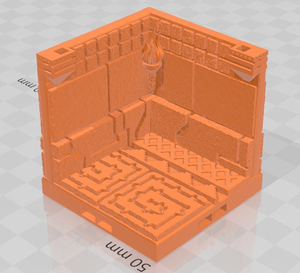 Curves, Corners, And Door Frames - Aztlan 3 Reforged C - Pathfinder - Dungeons & Dragons -RPG- Tabletop-Terrain - 28 mm / 1"- Aether Studios