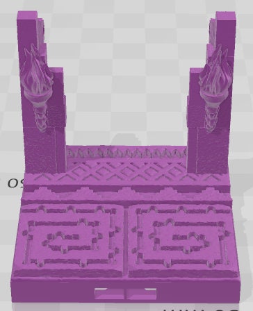 Curves, Corners, And Door Frames - Aztlan 3 Reforged C - Pathfinder - Dungeons & Dragons -RPG- Tabletop-Terrain - 28 mm / 1"- Aether Studios
