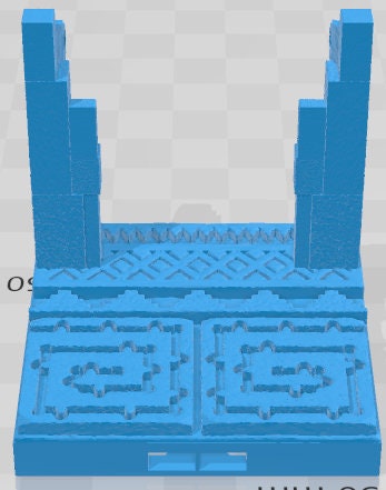 Curves, Corners, And Door Frames - Aztlan 3 Reforged C - Pathfinder - Dungeons & Dragons -RPG- Tabletop-Terrain - 28 mm / 1"- Aether Studios