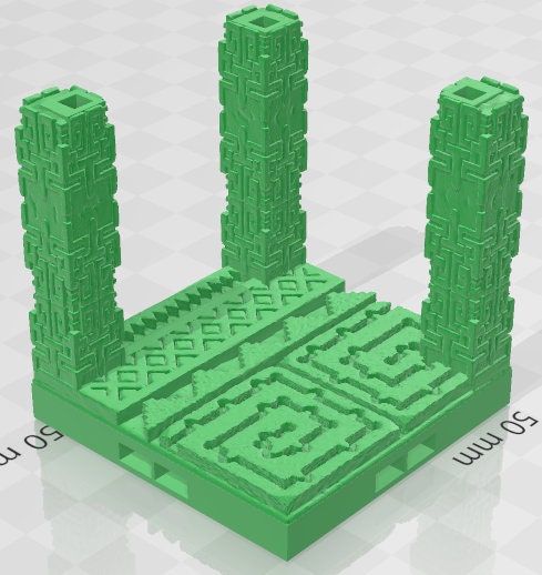 Pillars - Aztlan 3 Reforged B - Set 2 - Pathfinder - Dungeons & Dragons -RPG- Tabletop-Terrain - 28 mm / 1"- Aether Studios