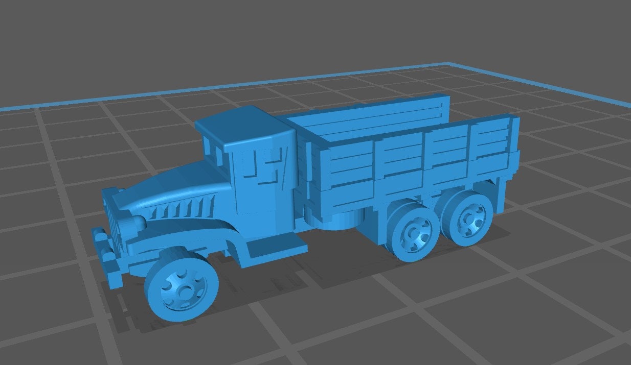 GMC cckw " jimmy" - 1:200 Scale - USA - Tanks - Armored Vehicle - World Of Tanks - War Game - Wargaming - Axis and Allies - Tabletop Games