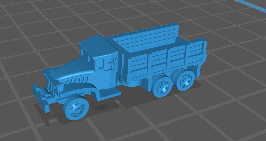 GMC cckw " jimmy" - 1:200 Scale - USA - Tanks - Armored Vehicle - World Of Tanks - War Game - Wargaming - Axis and Allies - Tabletop Games