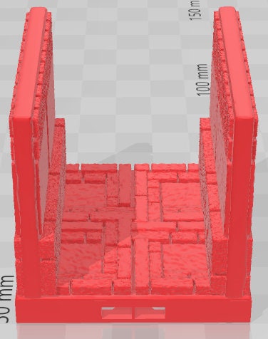 A Floor Corridors - Aztlan 3 Reforged - Pathfinder - Dungeons & Dragons -RPG- Tabletop-Terrain - 28 mm / 1"- Aether Studios
