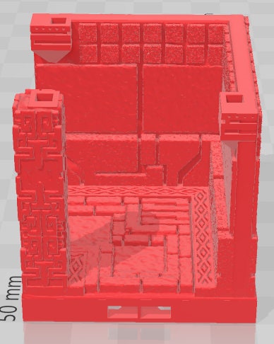 D Floor Corridors - Aztlan 3 Reforged - Pathfinder - Dungeons & Dragons -RPG- Tabletop-Terrain - 28 mm / 1"- Aether Studios