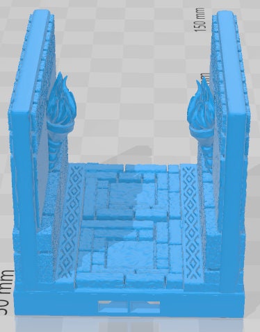 D Floor Corridors - Aztlan 3 Reforged - Pathfinder - Dungeons & Dragons -RPG- Tabletop-Terrain - 28 mm / 1"- Aether Studios