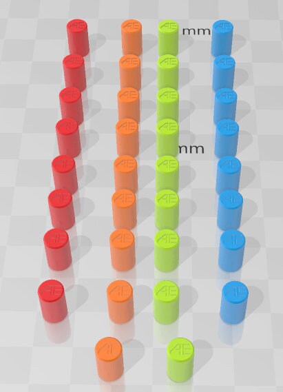 Pack of 34 Aetherpegs - Pathfinder - Dungeons & Dragons -RPG- Tabletop-Terrain - 28 mm / 1"- Aether Studios