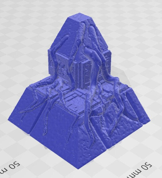 Step Pyramid Corner Set 1 - Aztlan 5 Reforged - Pathfinder - Dungeons & Dragons -RPG- Tabletop-Terrain - 28 mm / 1"- Aether Studios