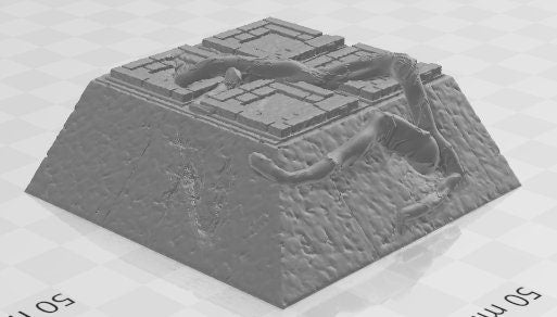 Fighting Areas Set 2 - Aztlan 5 Reforged - Pathfinder - Dungeons & Dragons -RPG- Tabletop-Terrain - 28 mm / 1"- Aether Studios