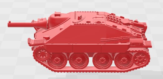 Flammpanzer - Hetzer w/ MG34 - 1:100 scale - Germany - Tanks - Armored Vehicle - World Of Tanks - War Game - Wargaming -Tabletop Games