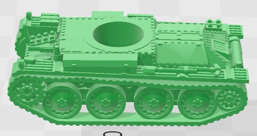 PZ38T w/ Turret for type - 1:100 scale - Germany - Tanks - Armored Vehicle - World Of Tanks - War Game - Wargaming -Tabletop Games