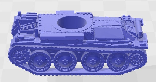 PZ38T w/ Turret for type - 1:100 scale - Germany - Tanks - Armored Vehicle - World Of Tanks - War Game - Wargaming -Tabletop Games