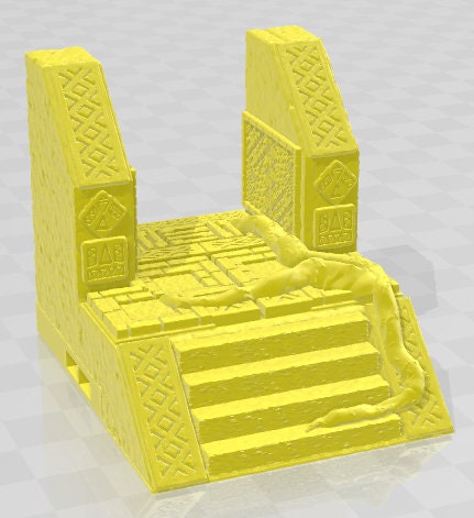 Stairs And Opening Set 2 - Aztlan 5 Reforged - Pathfinder - Dungeons & Dragons -RPG- Tabletop-Terrain - 28 mm / 1"- Aether Studios