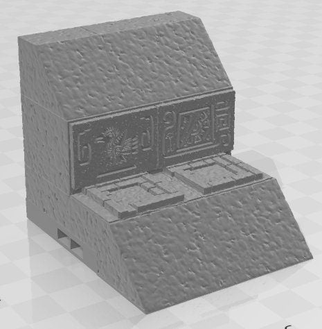 Step Pyramid Walls Set 1 - Aztlan 5 Reforged - Pathfinder - Dungeons & Dragons -RPG- Tabletop-Terrain - 28 mm / 1"- Aether Studios