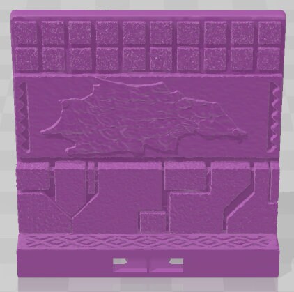 Skinned Walls - Aztlan Clip On - Pathfinder - Dungeons & Dragons -RPG- Tabletop-Terrain - 28 mm / 1"- Aether Studios