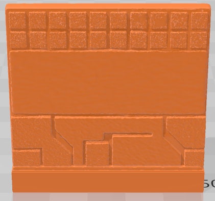 Normal Walls Set 2 - Aztlan Clip On - Pathfinder - Dungeons & Dragons -RPG- Tabletop-Terrain - 28 mm / 1"- Aether Studios