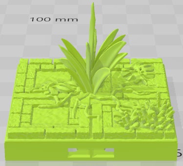 Floors Set 1 - Aztlan 6 Swamped A - Pathfinder - Dungeons & Dragons -RPG- Tabletop-Terrain - 28 mm / 1"- Aether Studios