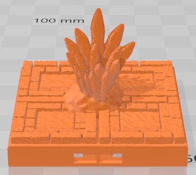Floors Set 2 - Aztlan 6 Swamped A - Pathfinder - Dungeons & Dragons -RPG- Tabletop-Terrain - 28 mm / 1"- Aether Studios